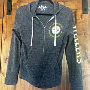Pittsburgh Steelers soft zip up hoodie. Size M
